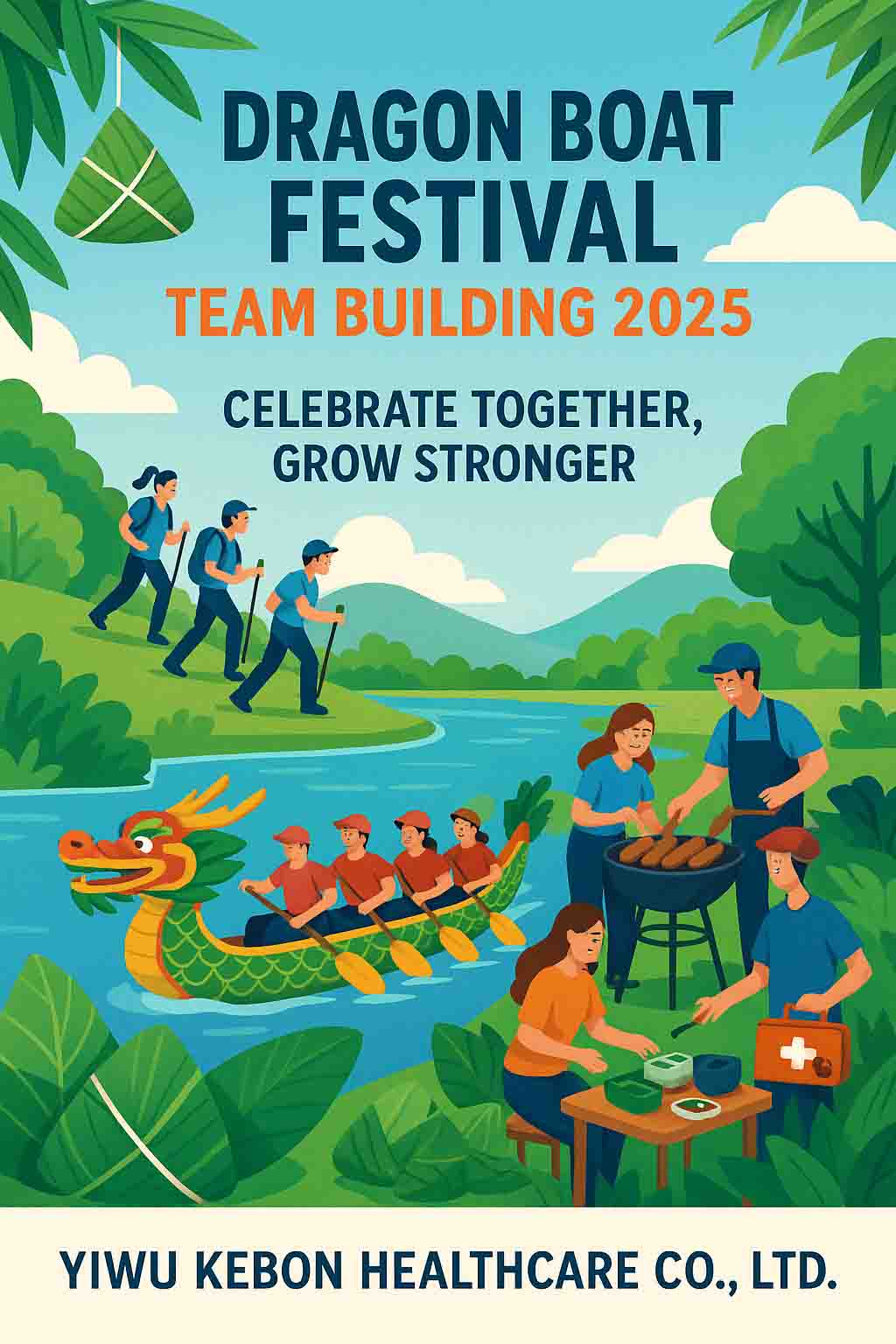 Feiern Sie gemeinsam Dragon Boat Festival - Teamgebäude mit Einheit und Vitalität bei Kebon Healthcare