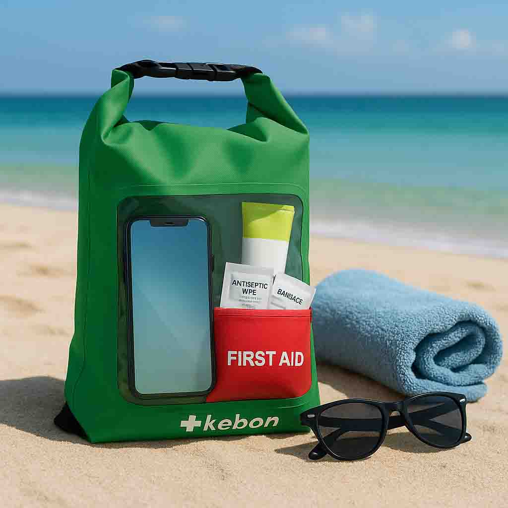 Bleiben Sie in diesem Sommer sicher: Yiwu Kebon startet einen wasserdichten Trockenbeutel mit Ersthilfsmitteln für Schwimmer und Outdoor-Liebhaber