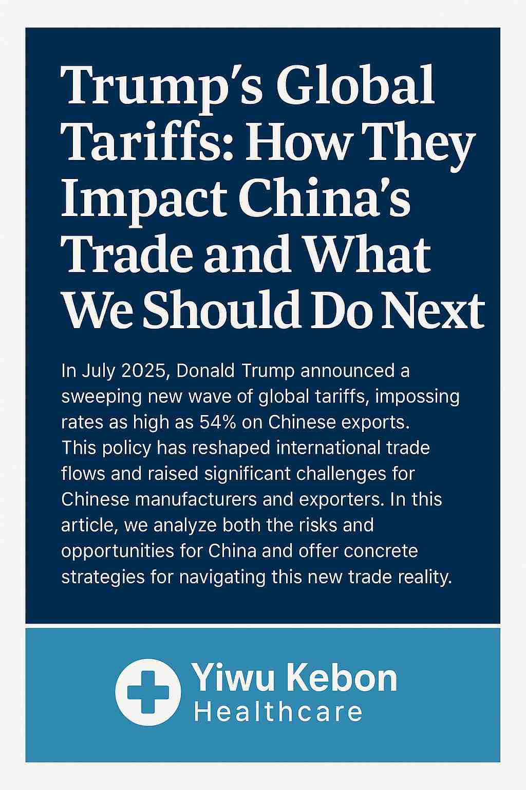 Trumps globale Zölle: Wie sie sich auf den Handel Chinas auswirken und was wir als nächstes tun sollten