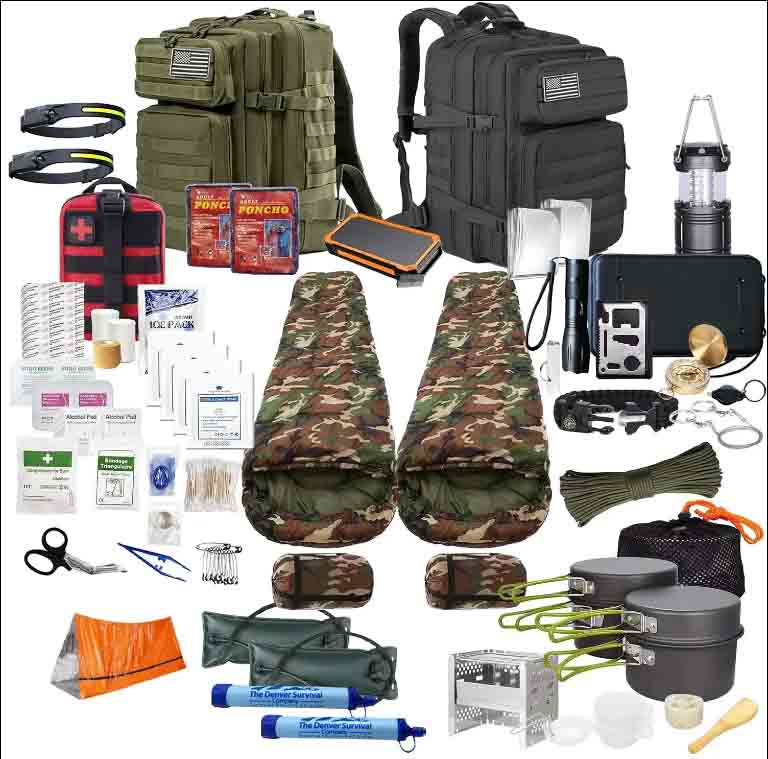 72 -Stunden -Überlebens -Rucksack -Kit für 2 Personen