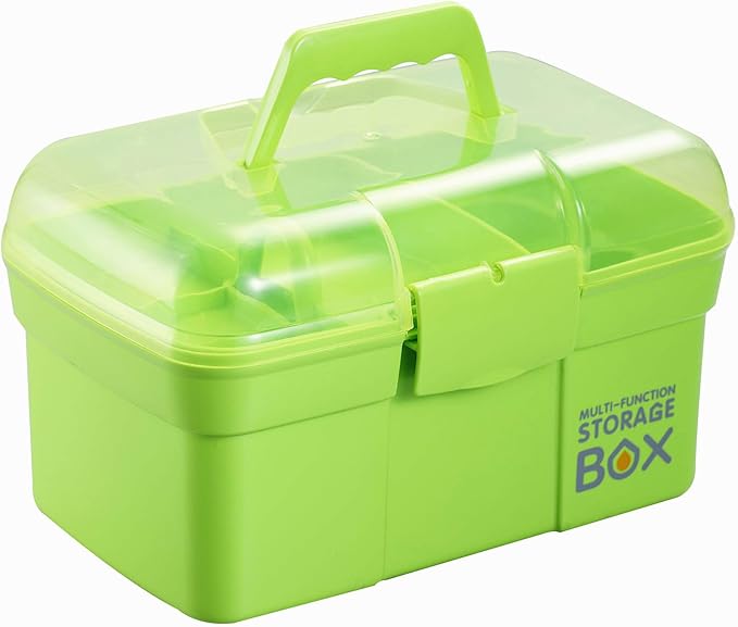 Plastik -Hilfskastenorganisator mit abnehmbarem Tablett