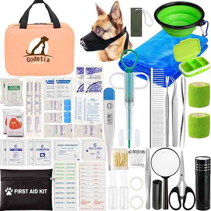 Tragbares Erste -Hilfe -Kit für Hunde und Katzen